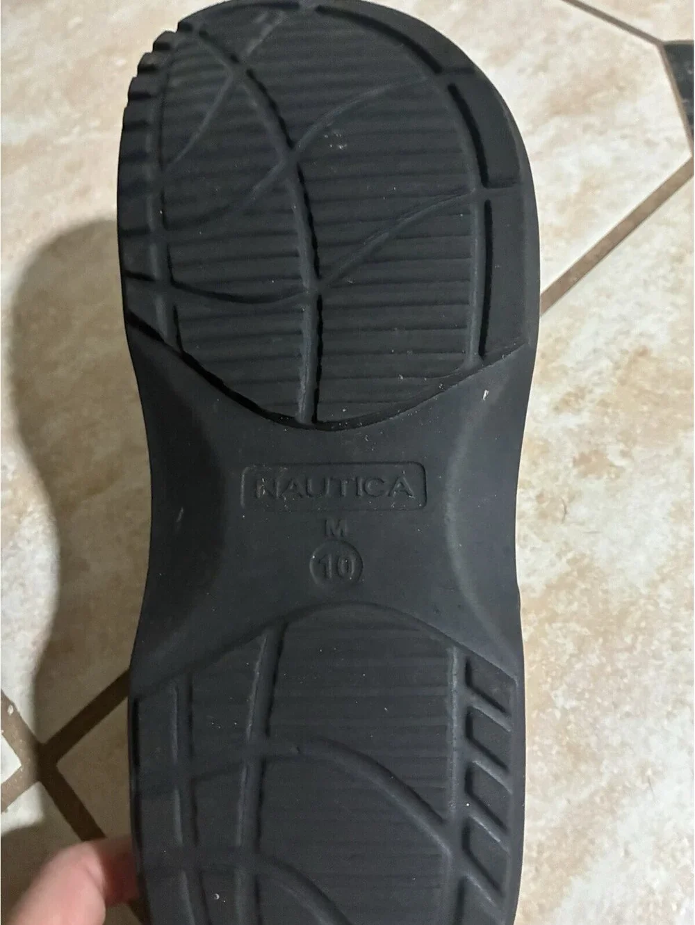Nautica Shoes Men Size 10 Black River Edge Slip On Clog Comfort Sandals Water